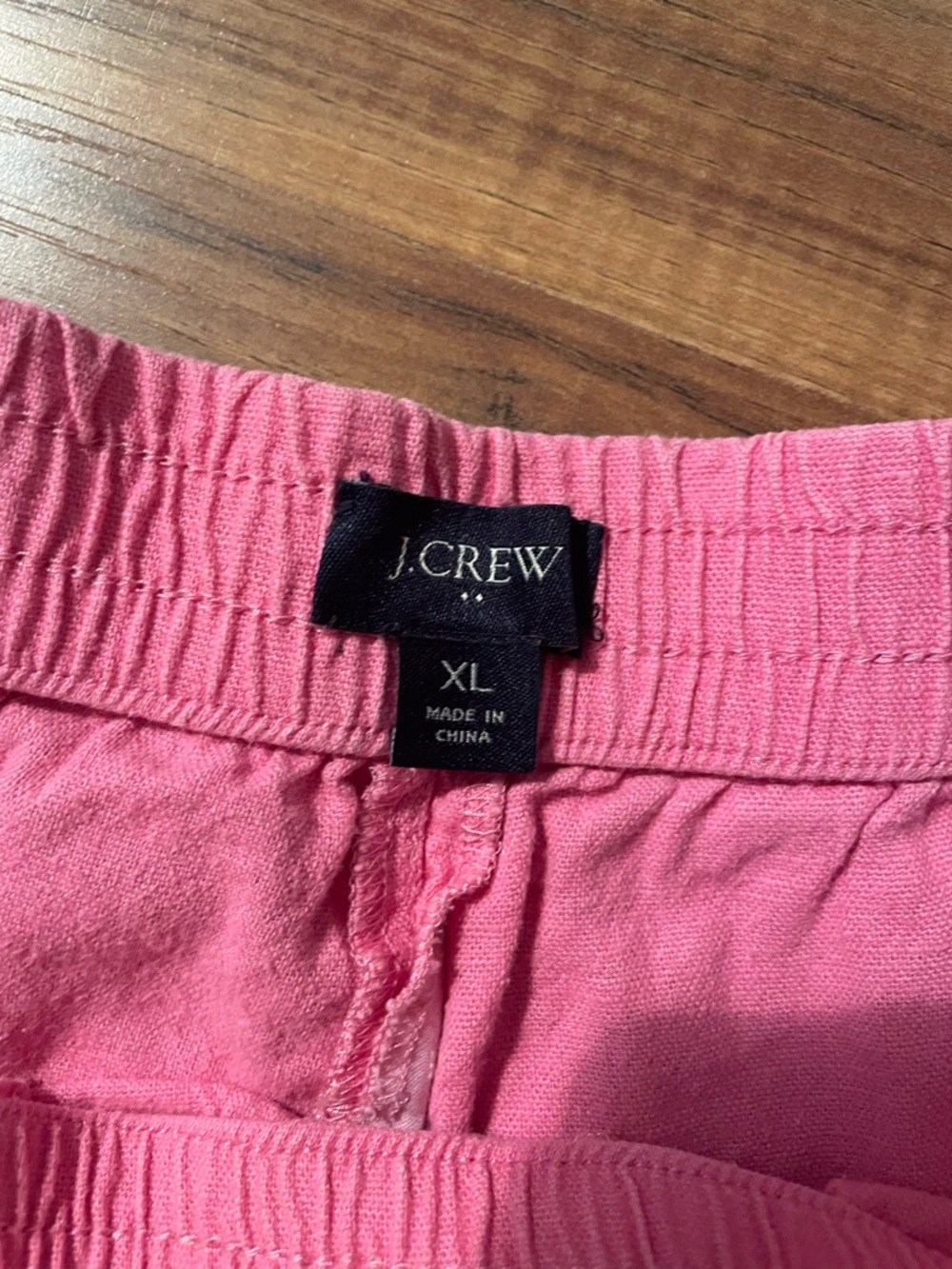 J Crew Linen Blend Drawstring Pull on Short | women's XL - Picture 4 of 6